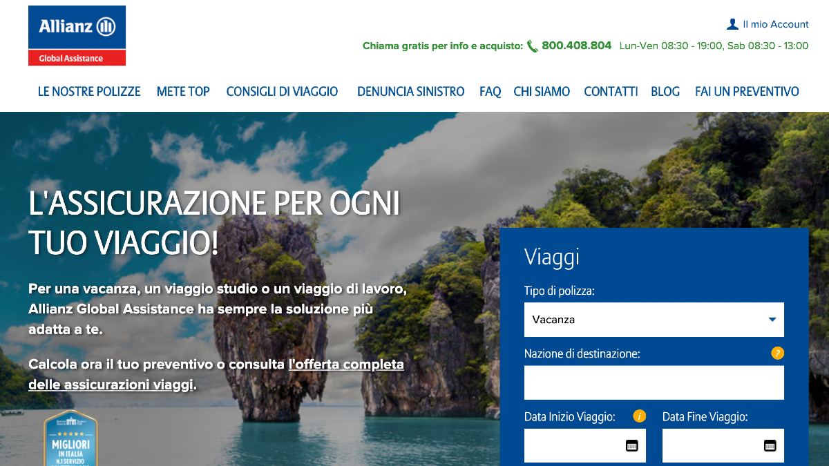 Allianz assicurazione viaggio Global Assistance