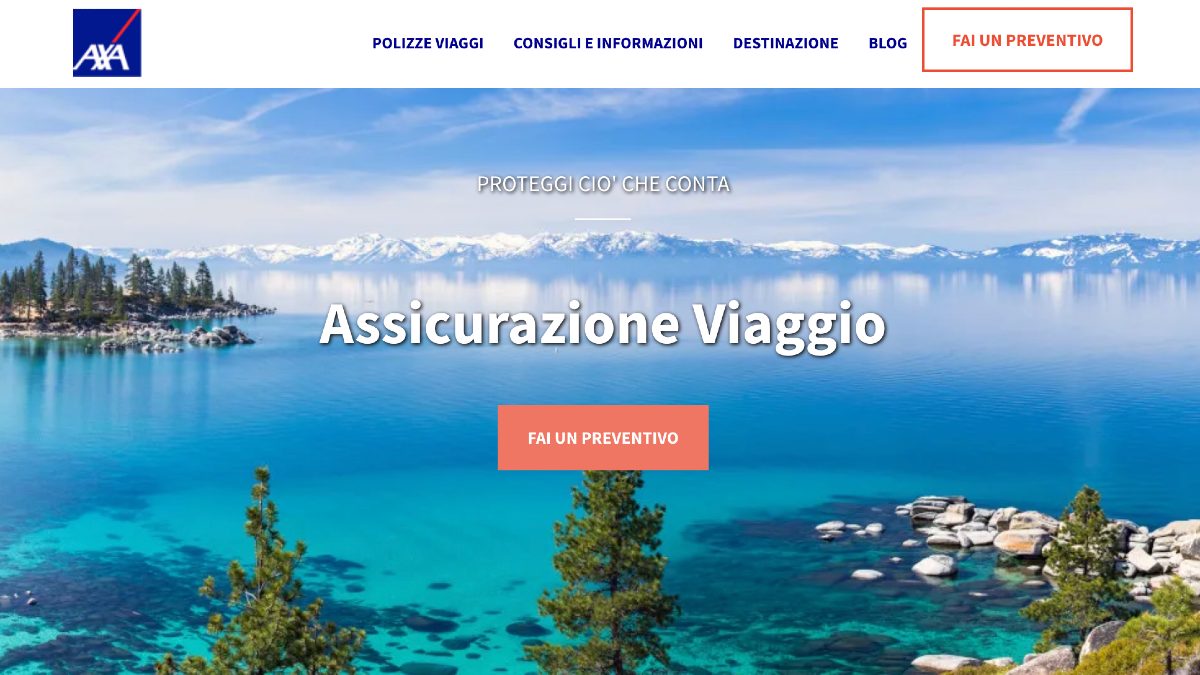 AXA assicurazione viaggio