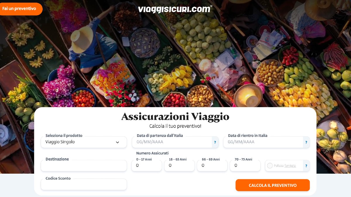 Assicurazione viaggio Viaggi Sicuri